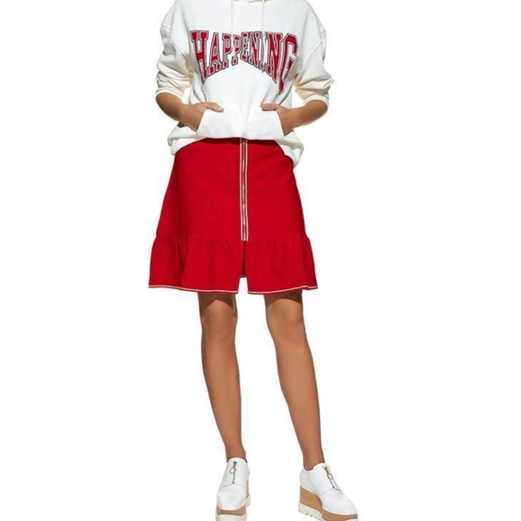 Sandro Eudine Front Zip A-line skirt NWOT